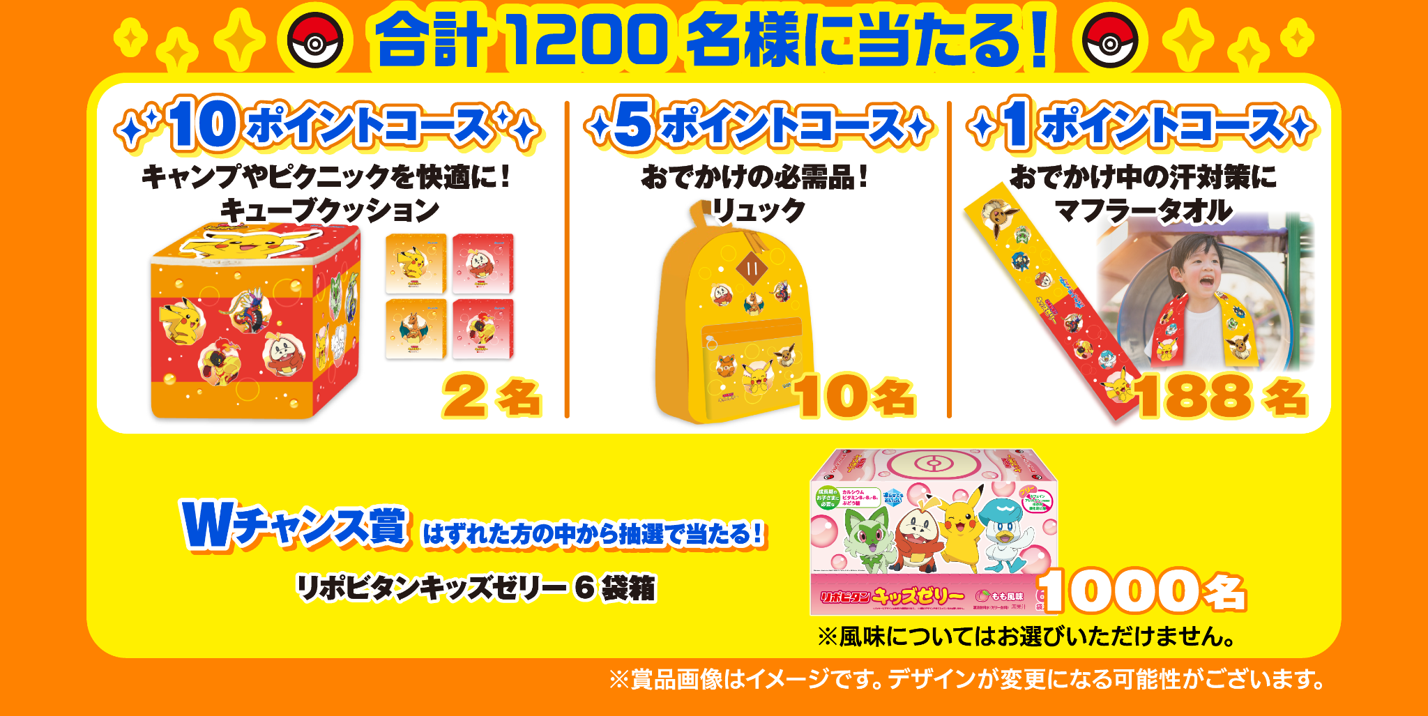 合計1200名様に当たる！