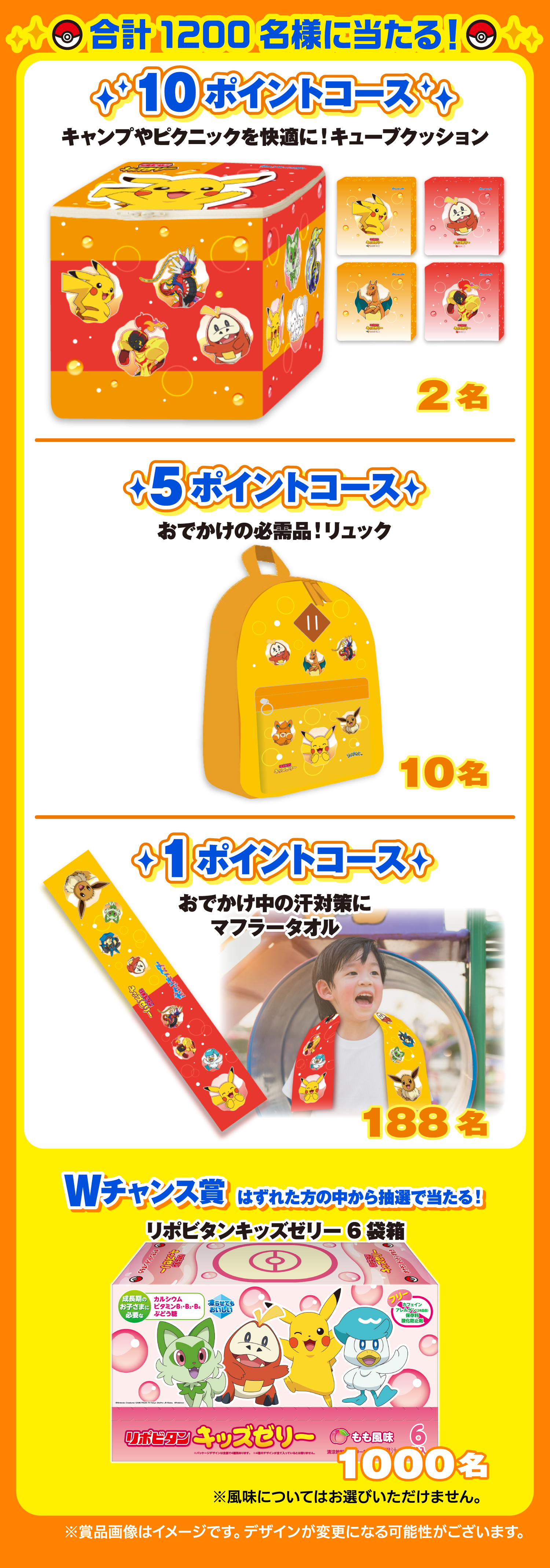 合計1200名様に当たる！