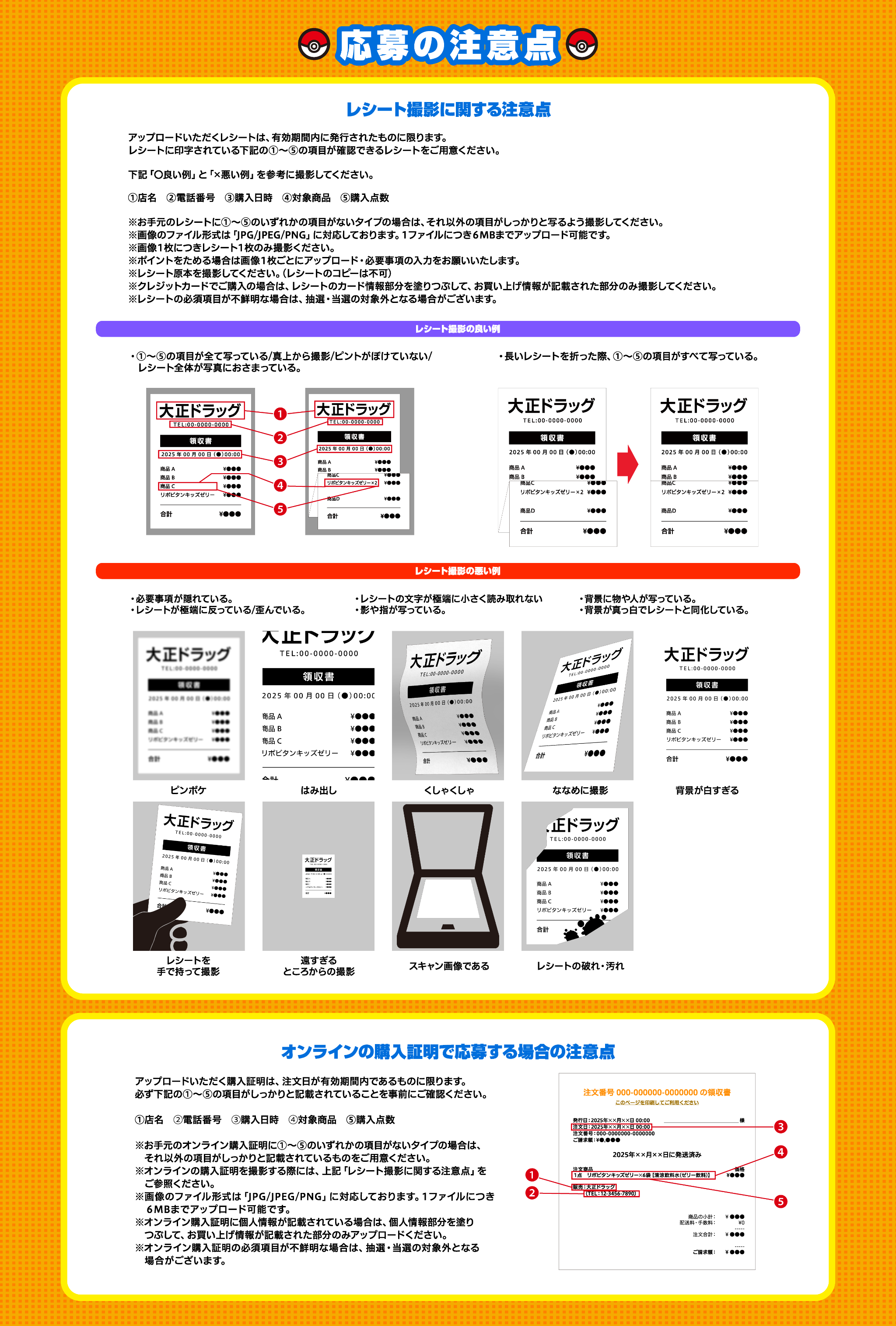 応募の注意点